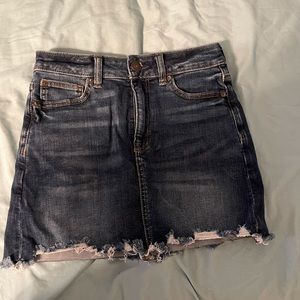 American eagle jean mini skirt